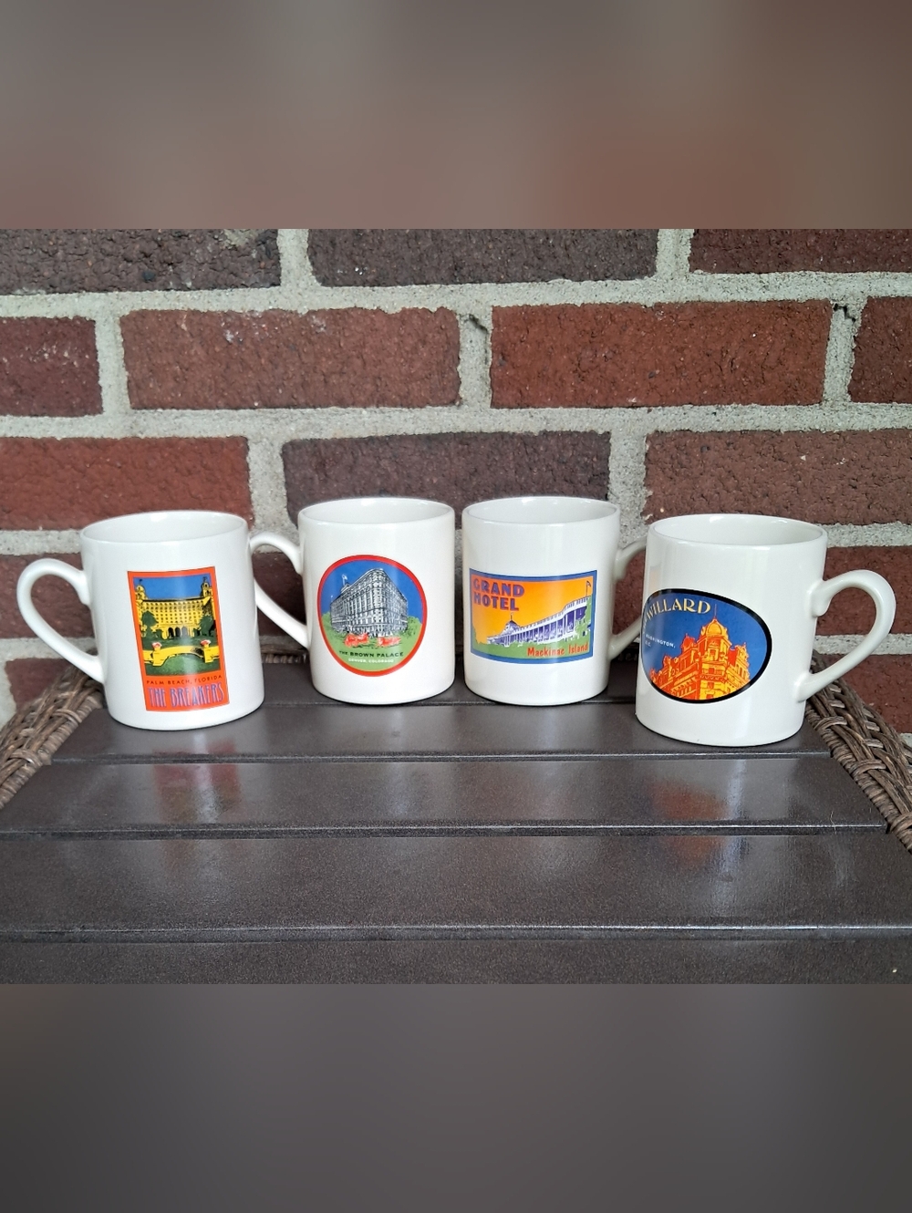 Grand American Hotel coffee mugs (4)